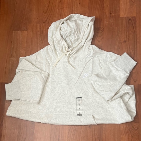 Nike Sportswear Club Fleece Sweatsuit Oatmeal-Plus Size - Picture 3 of 8